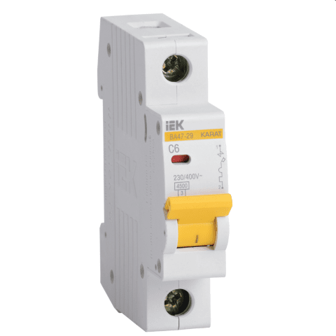 Cầu dao tự động MCB KARAT VA47-29 1P 6A 4,5kA C IEK