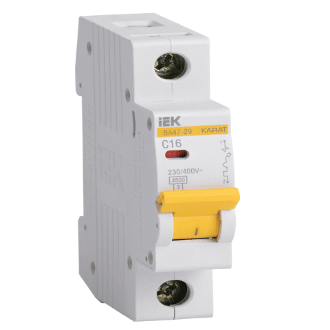 Cầu dao tự động MCB KARAT VA47-29 1P 16A 4.5kA x-ka C IEK