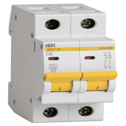 MCB KARAT VA47-29 2P C6 4.5kA