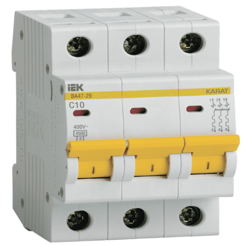 MCB KARAT VA47-29 3P C10 4.5kA