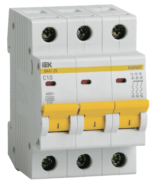 MCB KARAT VA47-29 3P C10 4.5kA