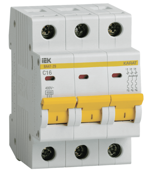 MCB KARAT VA47-29 3P C16 4.5kA