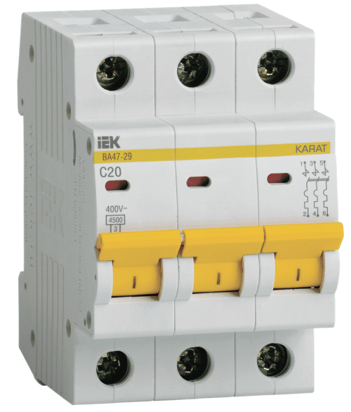 MCB KARAT VA47-29 3P C20 4.5kA
