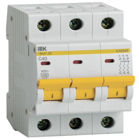 MCB KARAT VA47-29 3P C40 4.5kA