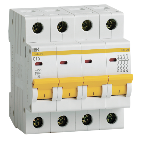 MCB KARAT VA47-29 4P C10 4.5kA