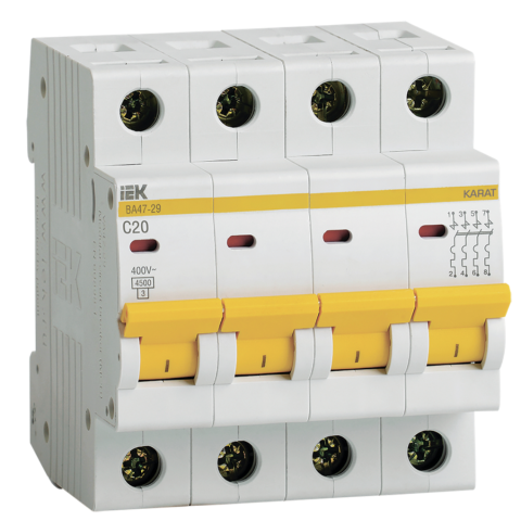 MCB KARAT VA47-29 4P C20 4.5kA