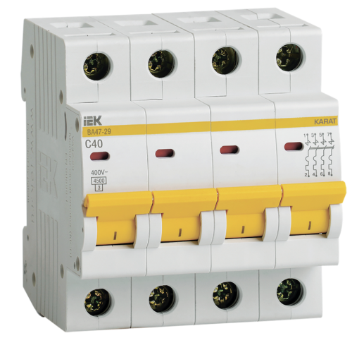 MCB KARAT VA47-29 4P C40 4.5kA