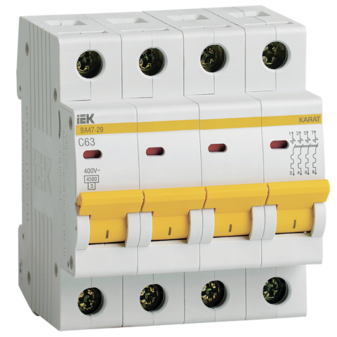 MCB KARAT VA47-29 4P C63 4.5kA