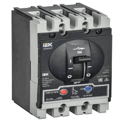MCCB IEK 3P 16A 35kA ARMAT
