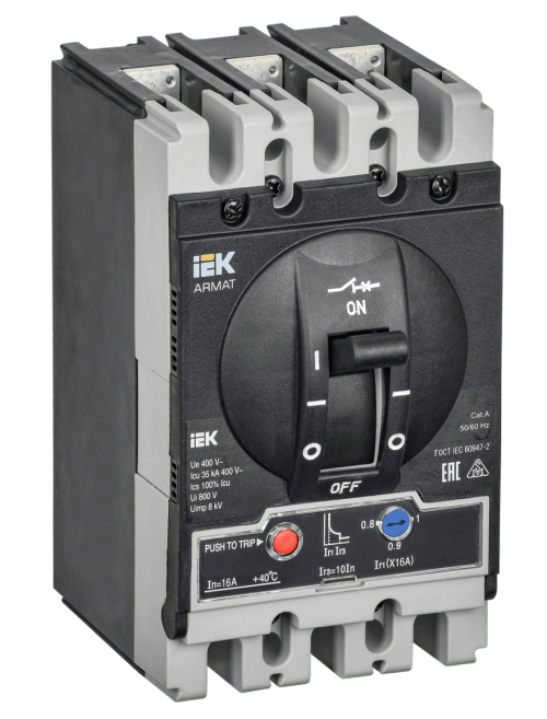 MCCB IEK 3P 16A 35kA ARMAT