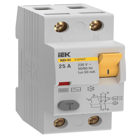 RCCB KARAT VD3-63 2P 25A