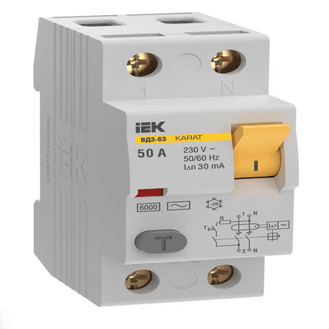 RCCB KARAT VD3-63 2P 50A