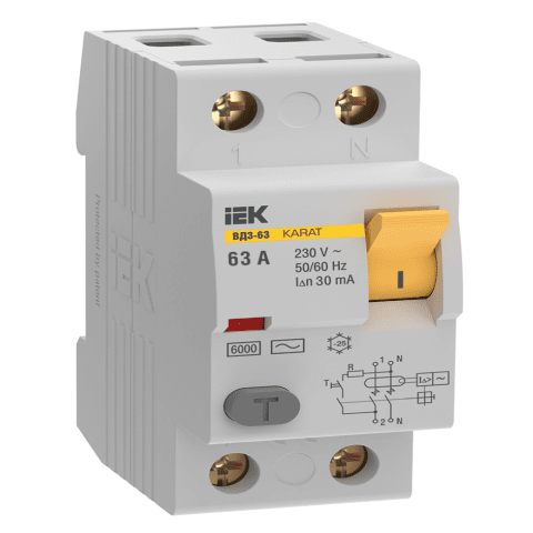 RCCB KARAT VD3-63 2P 63A