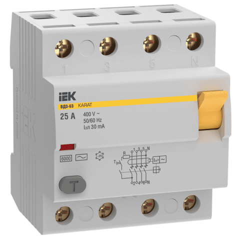 RCCB KARAT VD3-63 4P 25A