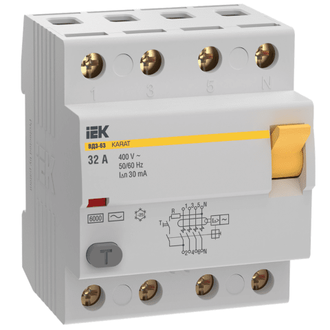 RCCB KARAT VD3-63 4P 32A
