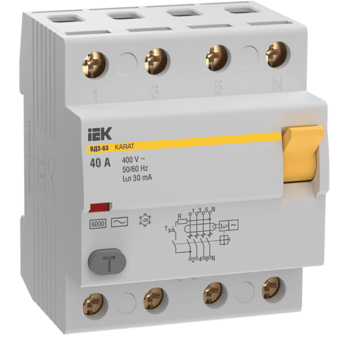 RCCB KARAT VD3-63 4P 40A