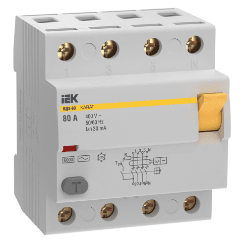 RCCB KARAT VD3-63 4P 80A