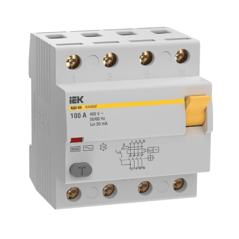 RCCB KARAT VD3-63 4P 100A