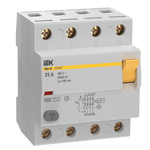 RCCB KARAT VD3-63 4P 25A