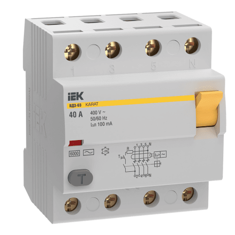 RCCB KARAT VD3-63 4P 40A