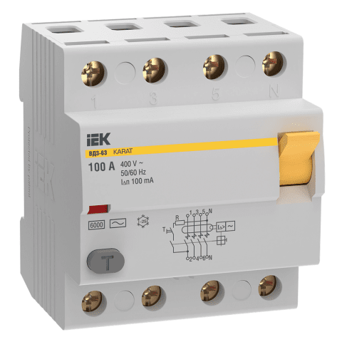 RCCB KARAT VD3-63 4P 100A